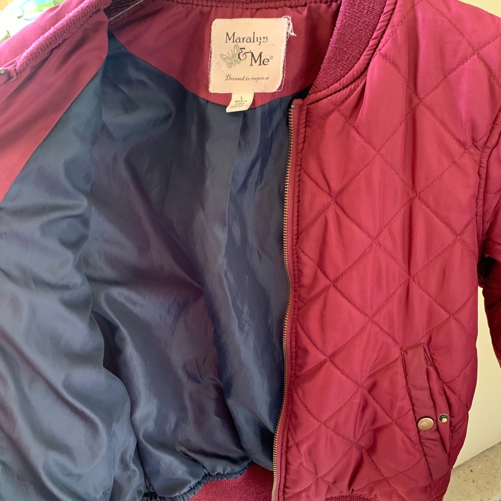burgundy jacket - Picture 2 of 4